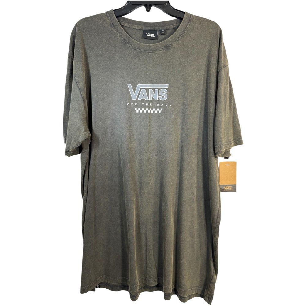Vans Mens Graphic T-Shirt Phantom-K Mineral Wash Logo XL